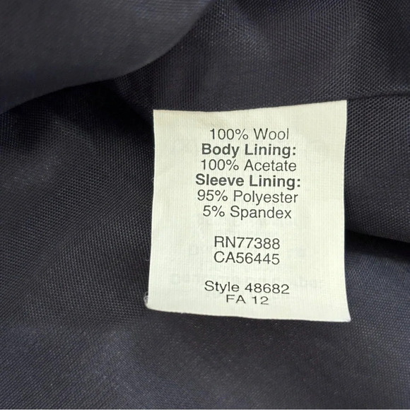 J. Crew Royal Blue Wool Original Schoolboy Blazer Sz 0 Gold Buttons - Picture 6 of 9